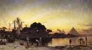 Hermann David Solomon Corrodi On the Nile Spain oil painting artist